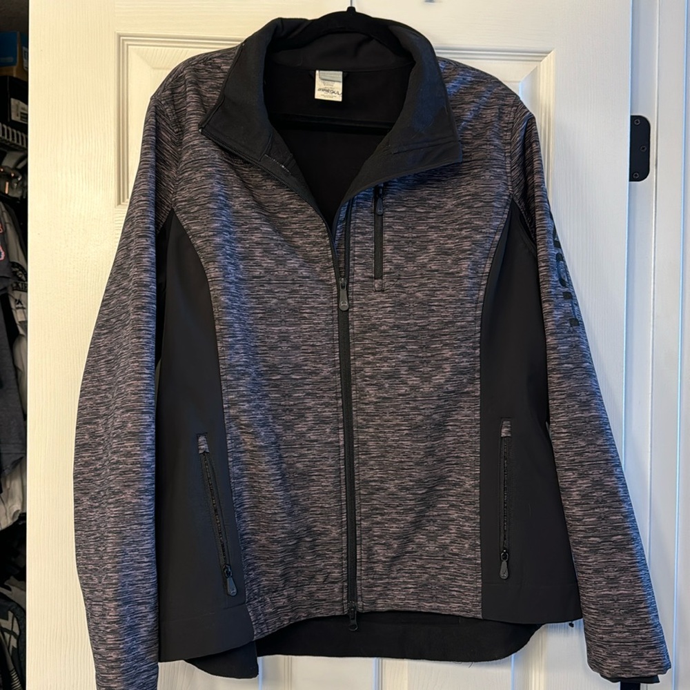 Women cinch irregular soft shell jacket XXL